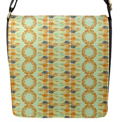 Ethnic Orange Pattern Flap Messenger Bag (s) by linceazul