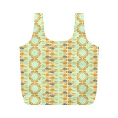 Ethnic Orange Pattern Full Print Recycle Bags (m)  by linceazul