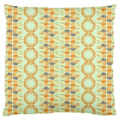 Ethnic Orange Pattern Standard Flano Cushion Case (one Side) by linceazul