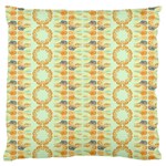 Ethnic Orange Pattern Large Flano Cushion Case (Two Sides) Front