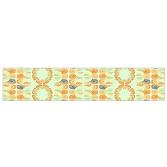 Ethnic Orange Pattern Flano Scarf (small) by linceazul