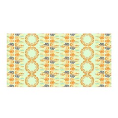 Ethnic Orange Pattern Satin Wrap by linceazul