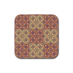 Vintage Ornate Baroque Rubber Coaster (square)  by dflcprints