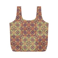 Vintage Ornate Baroque Full Print Recycle Bags (m)  by dflcprints