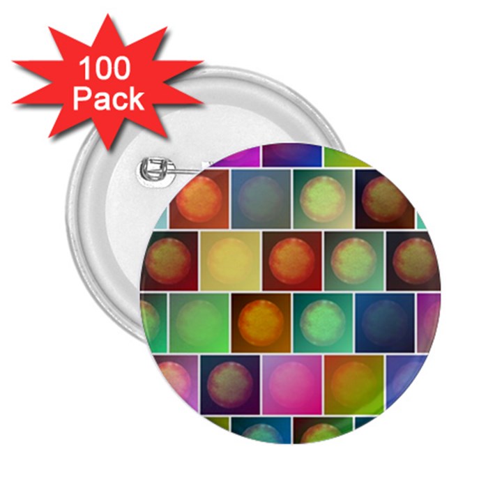 Multicolored Suns 2.25  Buttons (100 pack) 