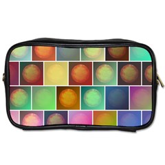 Multicolored Suns Toiletries Bags by linceazul