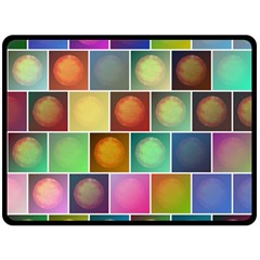 Multicolored Suns Fleece Blanket (large)  by linceazul