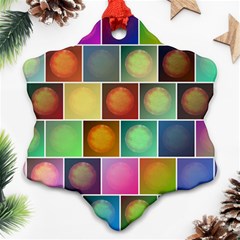 Multicolored Suns Ornament (snowflake) by linceazul