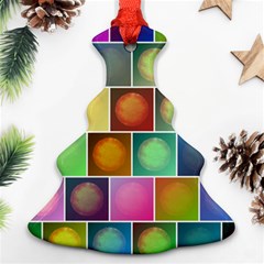 Multicolored Suns Christmas Tree Ornament (two Sides) by linceazul