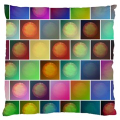 Multicolored Suns Large Cushion Case (one Side) by linceazul