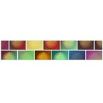 Multicolored Suns Flano Scarf (Large) Front