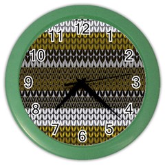 Pattern Color Wall Clocks by Valentinaart