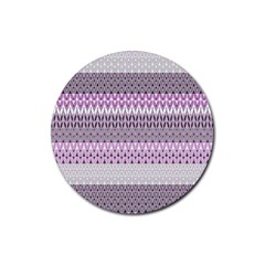 Pattern Rubber Coaster (round)  by Valentinaart