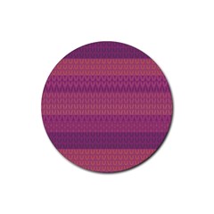 Pattern Rubber Round Coaster (4 Pack)  by Valentinaart