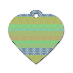 Pattern Dog Tag Heart (one Side) by Valentinaart