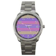 Pattern Sport Metal Watch