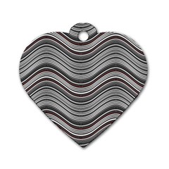 Abstraction Dog Tag Heart (one Side) by Valentinaart