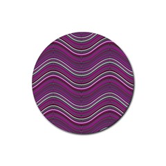 Abstraction Rubber Coaster (round)  by Valentinaart