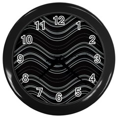 Abstraction Wall Clocks (black) by Valentinaart