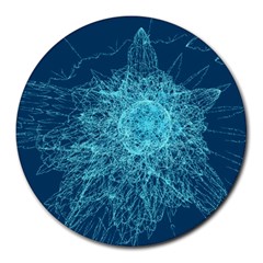 Shattered Glass Round Mousepads by linceazul