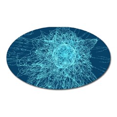 Shattered Glass Oval Magnet by linceazul