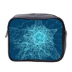 Shattered Glass Mini Toiletries Bag 2-side by linceazul