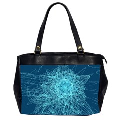 Shattered Glass Office Handbags (2 Sides)  by linceazul