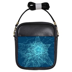 Shattered Glass Girls Sling Bags by linceazul