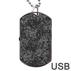 Abstraction Dog Tag Usb Flash (two Sides) by Valentinaart