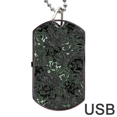 Abstraction Dog Tag Usb Flash (two Sides) by Valentinaart