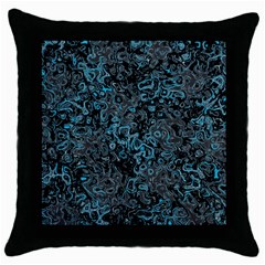 Abstraction Throw Pillow Case (black) by Valentinaart