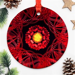 The Sun Is The Center Ornament (round) by linceazul