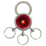 The Sun Is The Center 3-Ring Key Chains Front