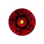 The Sun Is The Center Rubber Coaster (Round)  Front