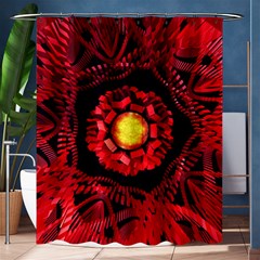 The Sun Is The Center Shower Curtain 60  X 72  (medium)  by linceazul