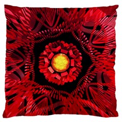 The Sun Is The Center Large Flano Cushion Case (two Sides) by linceazul