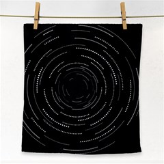 Abstract Black White Geometric Arcs Triangles Wicker Structural Texture Hole Circle Face Towel by Mariart