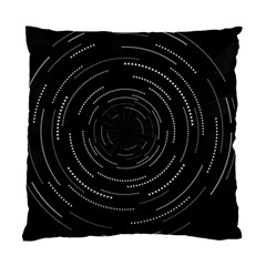 Abstract Black White Geometric Arcs Triangles Wicker Structural Texture Hole Circle Standard Cushion Case (one Side) by Mariart