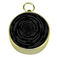 Abstract Black White Geometric Arcs Triangles Wicker Structural Texture Hole Circle Gold Compasses by Mariart