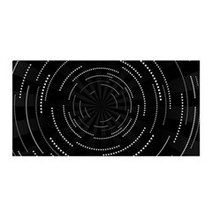 Abstract Black White Geometric Arcs Triangles Wicker Structural Texture Hole Circle Satin Wrap by Mariart