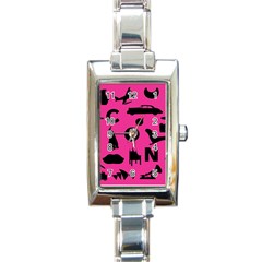 Car Plan Pinkcover Outside Rectangle Italian Charm Watch by Mariart