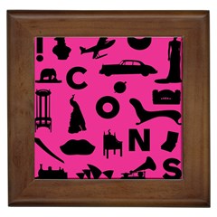 Car Plan Pinkcover Outside Framed Tiles by Mariart