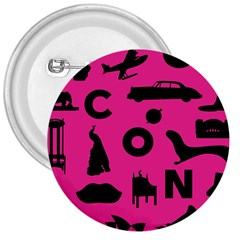 Car Plan Pinkcover Outside 3  Buttons by Mariart