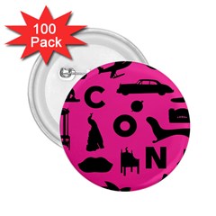 Car Plan Pinkcover Outside 2 25  Buttons (100 Pack)  by Mariart