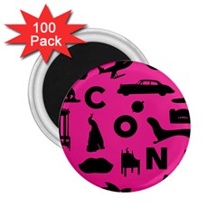 Car Plan Pinkcover Outside 2 25  Magnets (100 Pack)  by Mariart