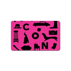 Car Plan Pinkcover Outside Magnet (name Card) by Mariart