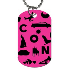 Car Plan Pinkcover Outside Dog Tag (one Side) by Mariart