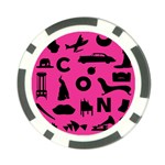 Car Plan Pinkcover Outside Poker Chip Card Guard (10 pack) Front