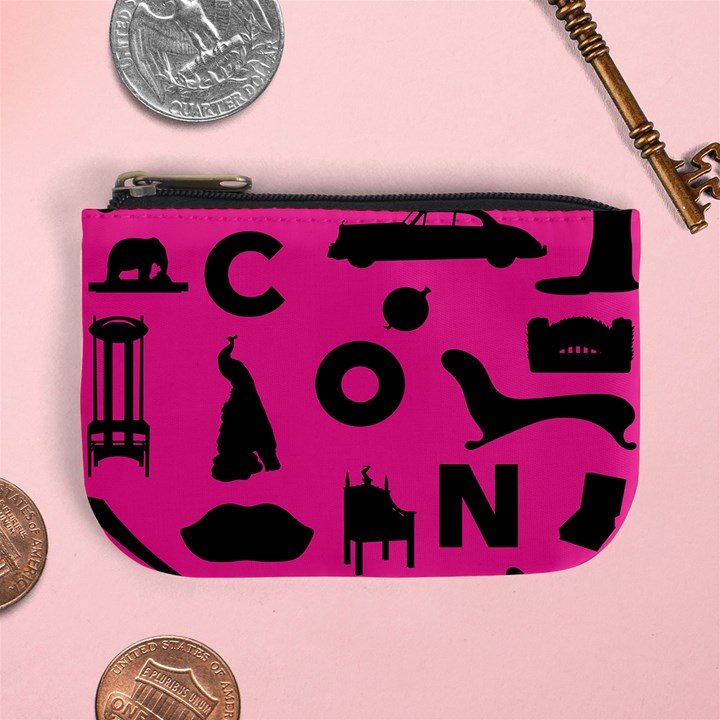 Car Plan Pinkcover Outside Mini Coin Purses