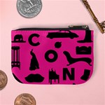 Car Plan Pinkcover Outside Mini Coin Purses Back